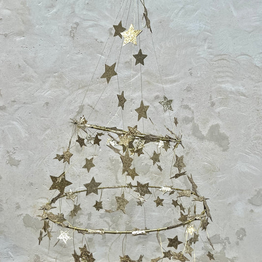 lustre-doré-étoiles-anniversaire-bébé-noel-meri meri