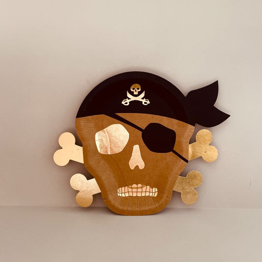 Assiette pirate en carton-Méri Méri-anniversaire enfant-garçon-pirate
