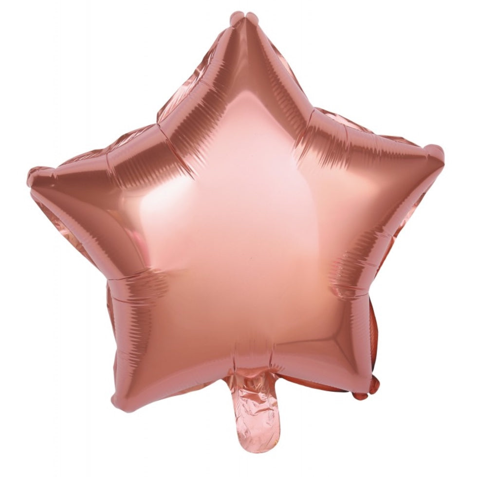 Ballon Mylar Étoile Rose Gold-Tim&Puce-anniversaire petite fille-thème princesse-baby shower-gender reveal-annonce sexe du bébé