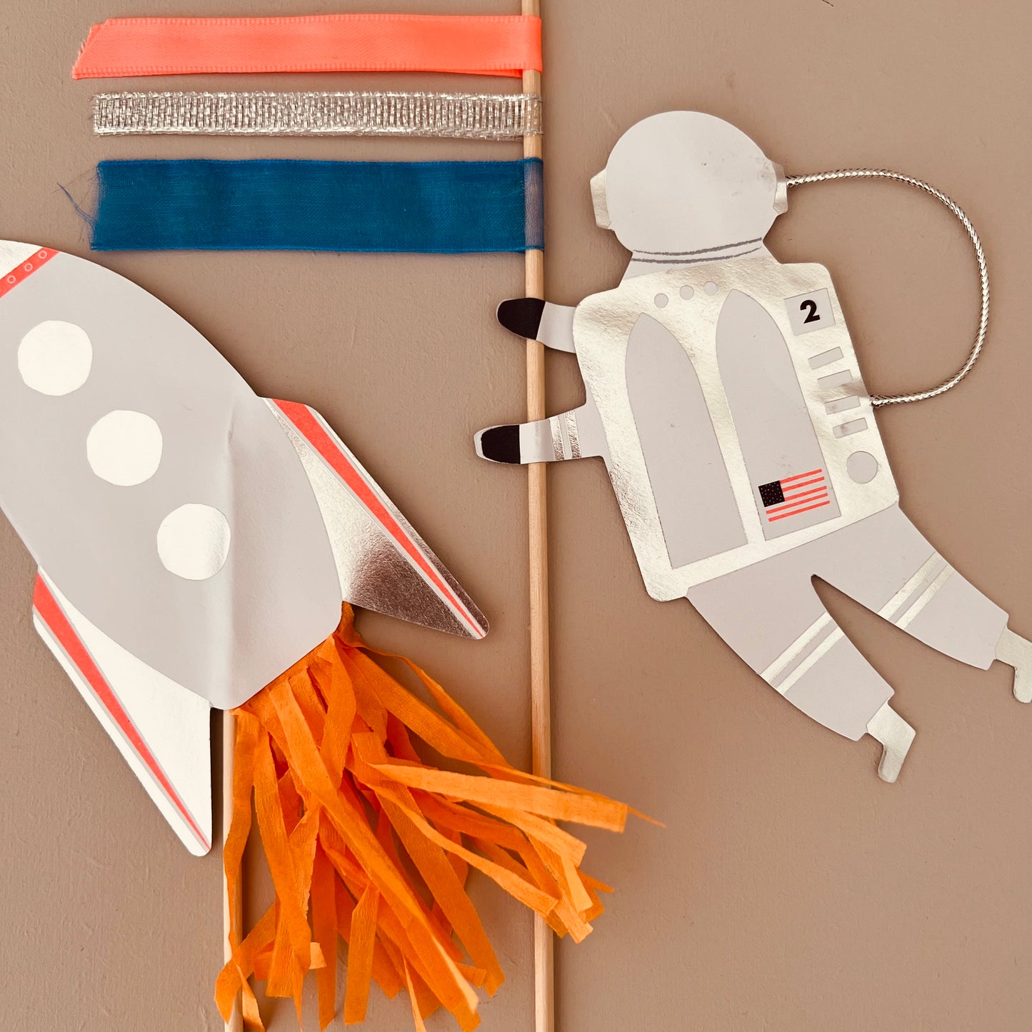 Cake-topper Astronaute et Fusée