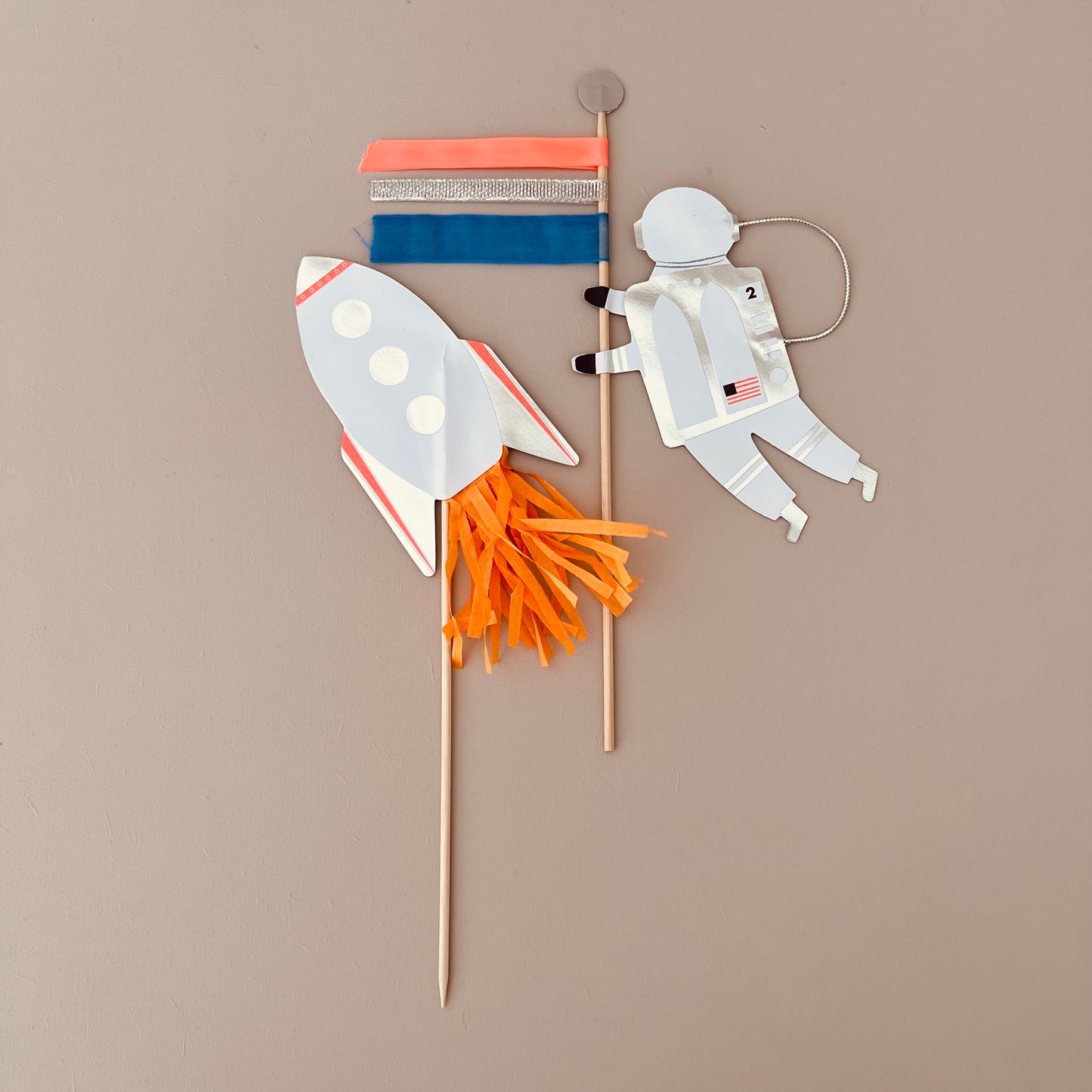 Cake-topper Astronaute et Fusée