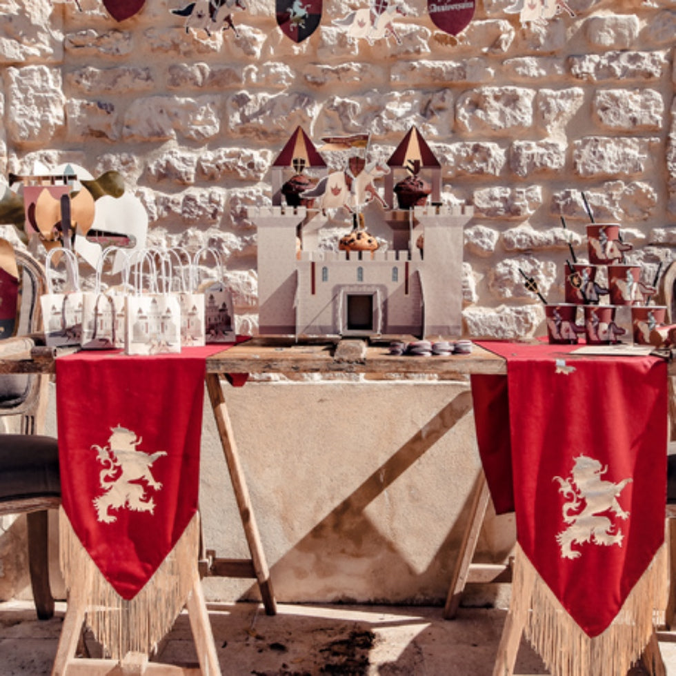 Chemin de table chevalier - Artyfete - anniversaire enfant - thème médiéval - chevalier 