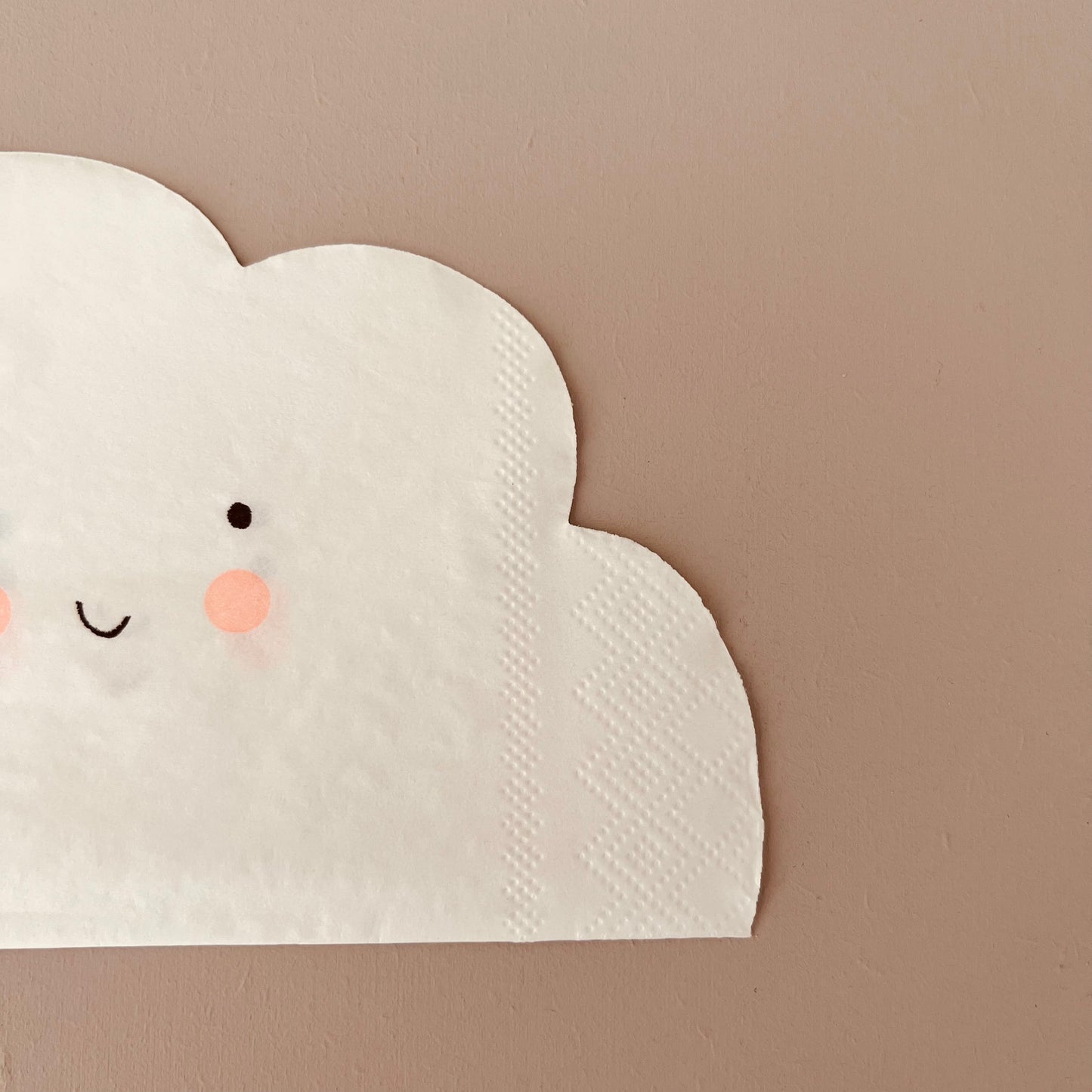 serviette en papier nuage-bébé-baby shower-kawaii-fête anniversaire