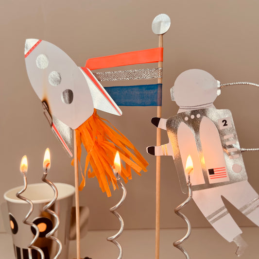 Cake-topper Astronaute et Fusée